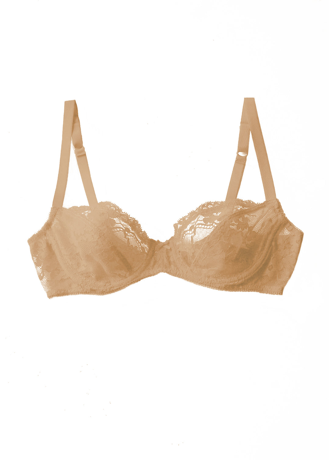 Poppy Flowers Demi Bra in Antique Beige Poppy Flowers Demi Bra in Antique Beige