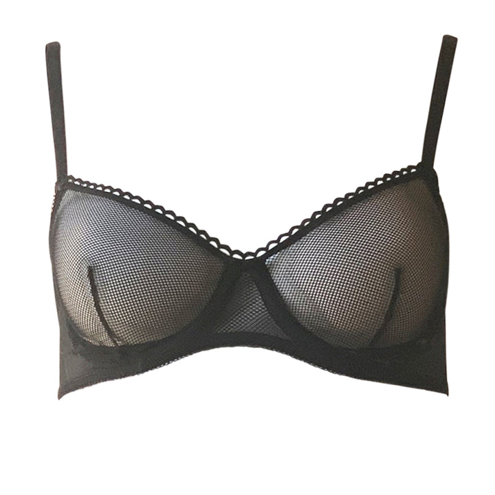 Fishnets Front View Fishnet Underwired Bra – DEBORAH MARQUIT