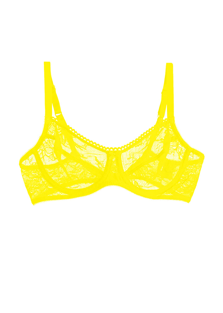 French Ballet Underwired Bra in Black and Brights