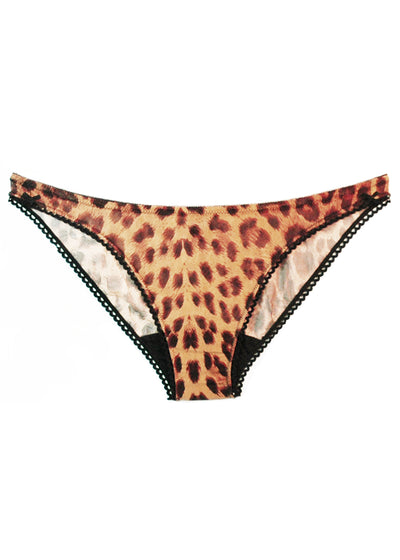 Leopard Print Bikini Briefs - Deborah Marquit