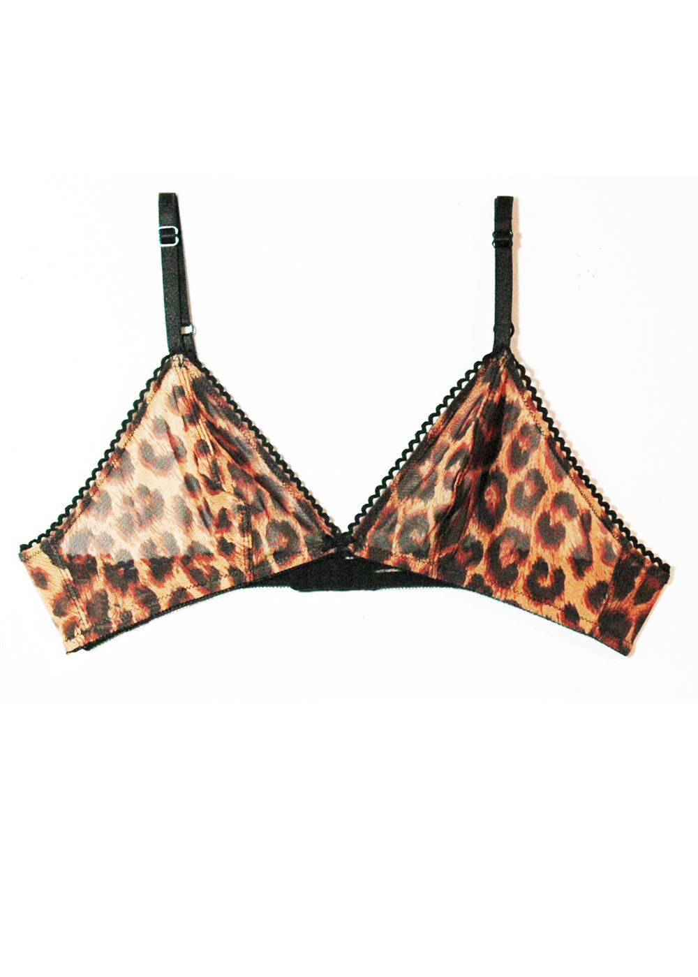 Leopard Print Triangle Bra - Deborah Marquit