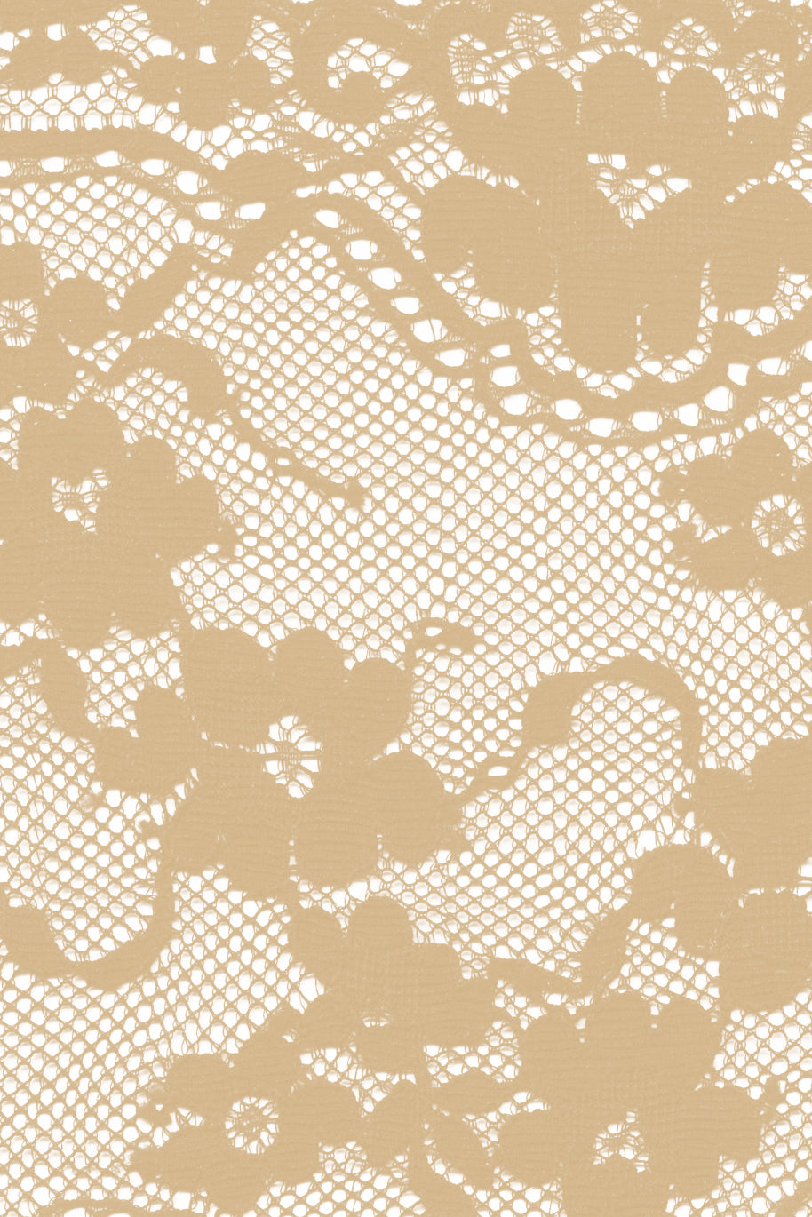 Poppy Flowers G-string in Antique Beige