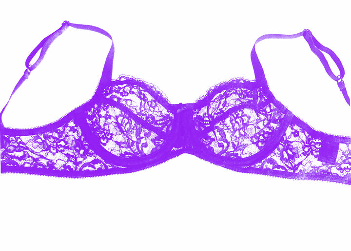 Sophie French Lace Underwired Bra in Black & Brights