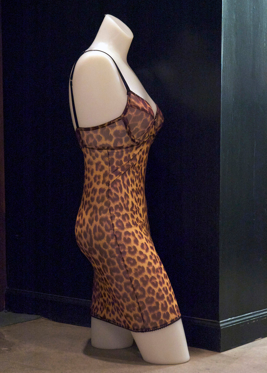 Leopard Print Slip Dress