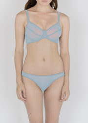 Sheer French Tulle Underwired Bra in Pastel Hues sizes D-DD - DEBORAH MARQUIT