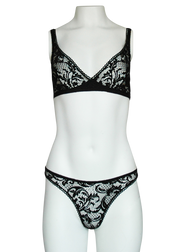 Triangle Bra in Versailles French Lace - DEBORAH MARQUIT
